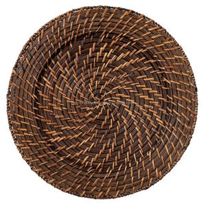 Precio al por mayor de plato de ratán, plato cargador OEM personalizado, vajilla para servir, bandeja y platos naturales, precio barato - Product Image 6