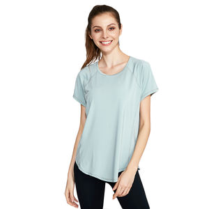 Camisetas de Manga Corta con Cuello en V para Mujer, Estilo Urbano, Uso Diario, 100% Algodón Jersey, Corte Ajustado - Product Image 3
