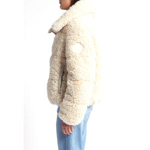 <b>Women</b> Sherpa <b>Fleece</b> Jacket High Collar Full Zip Warm <b>Teddy</b> <b>Fleece</b> Winter Outerwear Custom Logo Wholesale - Product Image 1