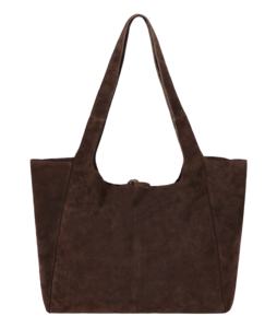 Sac à main en cuir suédé véritable personnalisé, finition suédée marron, marque privée, OEM, vente en gros, style décontracté de luxe - Product Image 2