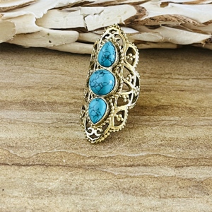 Hot Selling Peacock Boho Brass <b>Ring</b> Women 18k Gold Plated Bird <b>Statement</b> Dainty Minimal Jewelry Wholesale/OEM/ODM Bohemian - Product Image 6
