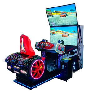 เกมแข่งรถหยอดเหรียญ Hurricane Racing Dx จอคู่ 55 นิ้ว 1PL จอแสดงผลคู่แบบมืออาชีพ สำหรับเล่นดริฟท์ในห้างสรรพสินค้า - Product Image 1