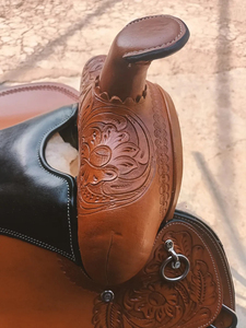 Ensemble de sellerie pour cheval de haute qualité, en cuir véritable souple, 10 et 18 pouces, style Western Pleasure Trail, couleur personnalisée, avec logo personnalisé - Product Image 2