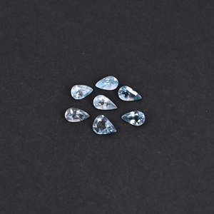 โทแพซธรรมชาติ 0.82 กะรัต (น้ำหนัก 5 เม็ด) รูปทรงลูกแพร์ 5x3 มม. พลอยหลวม - Product Image 5