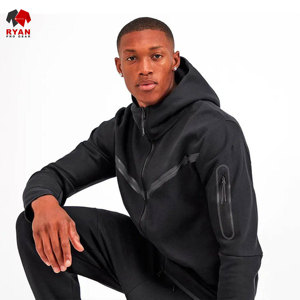 ชุดวอร์มฤดูหนาวผู้ชายขายดี น้ำหนักเบา ดีไซน์โดดเด่น ผ้าระบายอากาศได้ดี สวมใส่สบาย รับผลิตแบบ OEM - Product Image 3