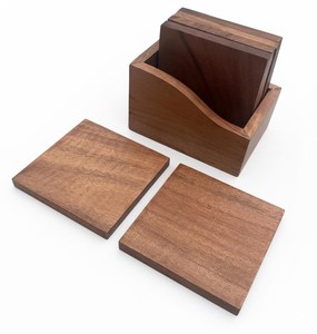 Custom Engraved Handcrafted Acacia Wood 6 <b>Coasters</b> with Holder Set, Personalized <b>Drink</b> <b>Coasters</b>, Made For Table Decoration - Product Image 6