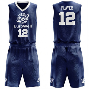Pantalones Cortos de Jersey Reversibles Sublimados Personalizados de Alta Calidad, Uniforme de Baloncesto de Secado Rápido, Malla Transpirable, 100% Poliéster - Product Image 1