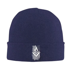 Gorros de punto masónicos para mujer y hombre, gorros de invierno de acrílico, gorros de ganchillo masónicos, gorros tejidos - Product Image 3
