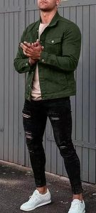 Veste en jean premium pour homme, coton délavé, boutonnée, style streetwear décontracté, vêtement d'extérieur tendance, hiver, séchage rapide, personnalisable OEM ODM - Product Image 5