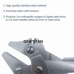 Cortador de Alambre de Kirschner, Cortador de Alambre Ortopédico, Alicates Quirúrgicos para Cortar Alambre, Instrumentos Quirúrgicos Ortopédicos, Cortador de Alambre de Kirschner - Product Image 3