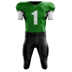 Men's Sublimated American Football Uniform Solid Color Short Sleeve Breathable Fitted Style All Seasons Wear Football Uniform - Product Image 1