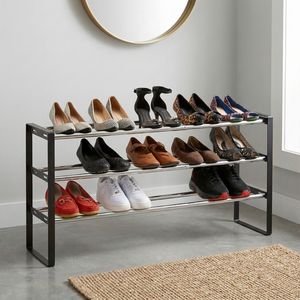 Zapatero Moderno de 3 Niveles, Ajustable, de Hierro, Diseño Nuevo, Mueble de Almacenamiento para el Hogar, Venta al Por Mayor, Aplicación para Entrada, Taiwán - Product Image 1