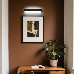 COMBO WT-207-BK Modern <b>Vanity</b> Mirror Wall Lamp with <b>LED</b> Lights Waterproof Dimmable 8W/12W Living Room Use 3-Year Warranty - Product Image 4