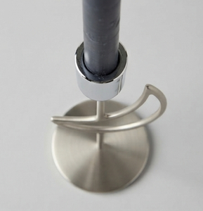 Candelero de Metal Plateado con Forma de Luna Creciente para Velas Cónicas, Decoración del Hogar - Product Image 3