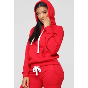 Sweat à capuche pour femme de haute qualité, épais, confortable, coupe ample, avec poignets côtelés extensibles - Product Image 1
