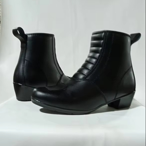 Botas de Motociclista para Mujer, Botas de Carreras de Cuero Original hasta el Tobillo, Zapatos de Carreras para Chicas - Product Image 1