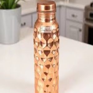 Copper bottle for wellness gift <b>hampers</b> premium drinkware for festive corporate gifting and retail sales - Product Image 1