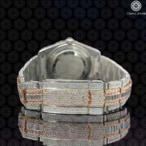 Montre de luxe Charm Jewels en acier inoxydable, cadran rond de 38 mm, cristal saphir, mouvement à quartz, design tendance pour femmes - Product Image 3