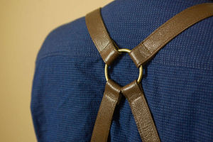 Delantal de Chef de Cuero con Costuras Reforzadas, Delantal de Cocina de Primera Calidad, Cómodo y Ajustable - Product Image 3