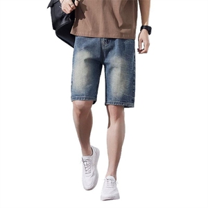 Shorts de Mezclilla Tejidos para Hombre, Diseño Nuevo, Verano, Vintage, Sexy, Casual, Transpirables, Cintura Media, Rectos, Alta Calidad, Venta al Por Mayor - Product Image 1