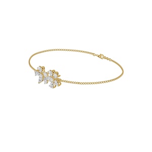 Pulsera de Cadena Dorada con Dije de Flor para Mujer, Joyería de Aniversario - Product Image 2