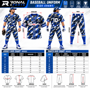 Uniforme de Béisbol Deportivo, Nuevo Diseño, Uniforme de Béisbol 100% Poliéster en Venta, Impresión con Tecnología de Absorción de Humedad - Product Image 6