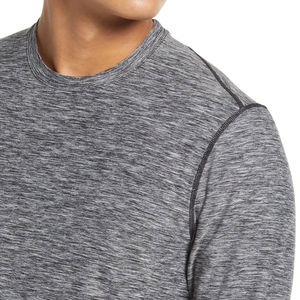 T-shirt Homme Manches Longues 100% Coton Uni Écologique Séchage Rapide Respirant Col Long – Qualité Supérieure à Prix Abordable - Product Image 5