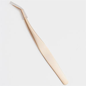 Pince à cils en acier inoxydable durable à pointe fine pour extensions de cils 3D, longueur 10 mm, fabriquée au Pakistan - Product Image 6