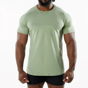 Camiseta Deportiva de Secado Rápido, Cuello Redondo, Informal, para Entrenamiento, Camiseta de Compresión al por Mayor, Ropa Deportiva para Hombre, Gimnasio, Fitness - Product Image 1