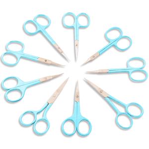 Tijeras de maquillaje de acero inoxidable de alta calidad, herramienta de belleza de hoja curva para uñas, Tijera para cutículas, juego de manicura, precio al por mayor - Product Image 3