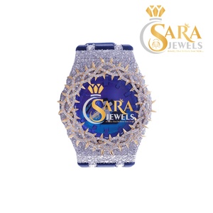 Reloj de Pulsera de Acero Inoxidable con Diamantes de Moissanita de Primera Calidad, Correa de Goma, Diseño Moderno, Disponible para Exportación - Product Image 3