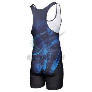 New Arrival High Quality Spandex/Polyester Wrestling <b>Singlets</b> Lightweight Quick Dry Breathable Latest Design Wholesale for Men's - Product Image 3
