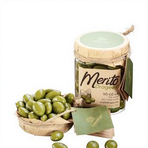 Servicio OEM: Dragees de Chocolate Matcha con Almendras en el Interior, Sabor Agridulce, para Venta al por Mayor, MOQ Bajo, Muestras Gratis para Distribución - Product Image 1
