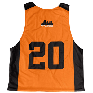 Custom Heavyweight 200gsm Birdseye <b>Mesh</b> Reversible Lacrosse Pinnies Men Custom Sublimated Breathable Team Practice Jerseys - Product Image 4
