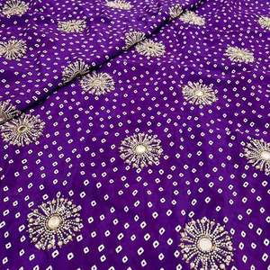 Tissu brodé perlé personnalisé, tissu à sequins, tissu dentelle, tissu organza pour kaftan, abaya, robe, textile, exportateur et acheteur en gros - Product Image 5