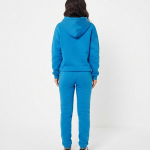 Conjunto de Sudadera con Capucha Oversize para Mujer, Conjunto Premium de Sudadera y Pantalones de Chándal de Forro Polar, Estilo Urbano, Ajuste Holgado - Product Image 5