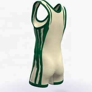 Traje de Lucha Libre Personalizado de Secado Rápido, Transpirable, de Spandex y Poliéster, de Una Pieza, para Entrenamiento en el Gimnasio - Product Image 3