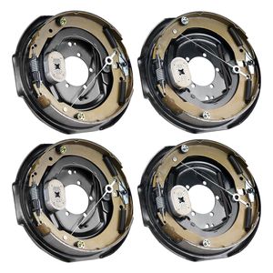 Kit de freno eléctrico para remolque de 7000 lb con montaje de 5 orificios, 12 x 2 pulgadas, 2 pares de frenos de camión autoajustables con respaldo - Product Image 4