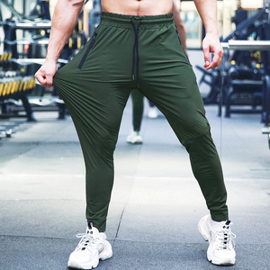 Top quality Factory wear 100% cotton Spandex Drawstring hot selling Waist <b>Slim</b> Fit Sports <b>Jogger</b> Pants for Men - Product Image 6
