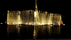 Modern Stainless Steel Outdoor Music Dancing Water Fountain with LED Lighted Laser <b>Projector</b> Show and Floating Design - Product Image 5