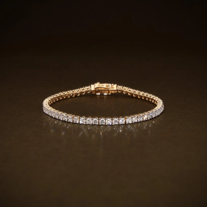 Pulsera de Diamantes Redondos Brillantes de Lujo, Cultivados en Laboratorio, Calidad VVS2, Pulsera Clásica de Diamantes en Línea, Joyería Fina y Elegante - Product Image 1