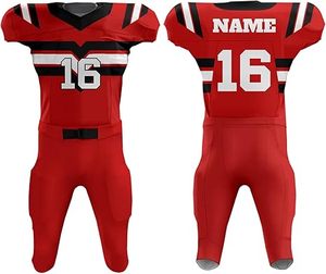 Sports Wear Comfortable High Quality Reasonable Price American Football Uniform Custom Team Name And Number Football Uniform - Product Image 1