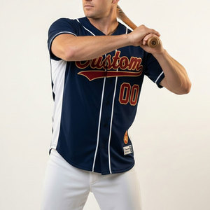 Premium <b>Baseball</b> Jersey Unisex OEM Moisture Wicking Quick Dry Breathable Custom Sports Shirt - Product Image 2