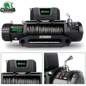 Stegodon เครื่องกว้านไฟฟ้า £ 13000, เครื่องกว้าน T3 12V พร้อมเชือกสังเคราะห์รีโมทไร้สายมือถือและที่จับแบบมีสาย - Product Image 3