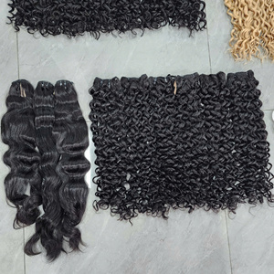 Remy Human Hair From Vietnam Glueless Full Transparent French <b>Lace</b> <b>Wigs</b> Deep Wave Bundles with Frontal 13x6 - Product Image 3