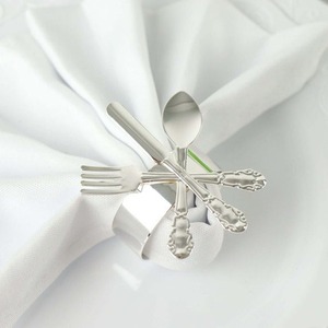 Anillos para Servilletas con Diseño de Cuchara y Tenedor Vintage para Decoración de Mesa de Boda - Product Image 2