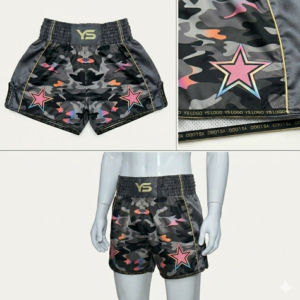 Pantalones Cortos de Muay Thai para Hombre, Precio al por Mayor, para Entrenamiento de Artes Marciales Mixtas, de Seda/Satén, Transpirables, de Secado Rápido, Ligeros, con Logotipo Personalizado - Product Image 4