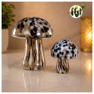 Glass Easter Mushroom Ornaments LED Engraving <b>Paint</b> Set Eco-friendly <b>Waterproof</b> Indoor Use - Product Image 1