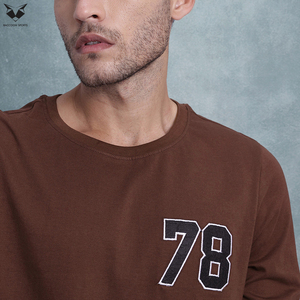 Nouveautés Chemises à manches longues pour hommes, produit phare, couleurs unies, vêtements de tous les jours à la mode, col rond, manches longues, t-shirts en coton - Product Image 5