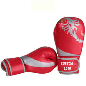Pink PU Boxing Gloves with <b>Foil</b> Print Design Velcro Closure Custom Logo Training Gloves for Women Martial Arts - Product Image 5